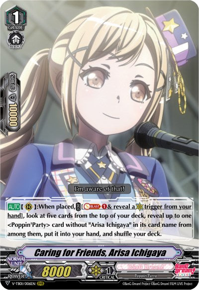 Caring for Friends, Arisa Ichigaya (V-TB01/006EN) [BanG Dream! FILM LIVE]