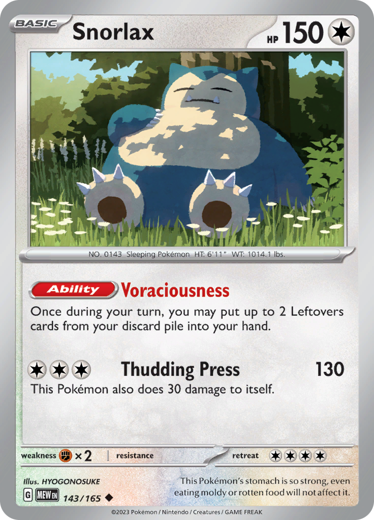 Snorlax (143/165) [Scarlet & Violet: 151]