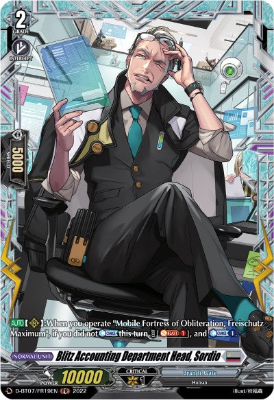 Blitz Accounting Department Head, Sordio (FR) (D-BT07/FR19EN) [Raging Flames Against Emerald Storm]