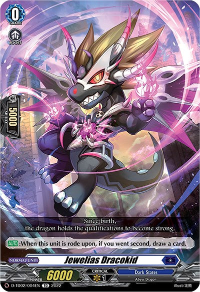 Jewelias Dracokid (D-TD02/004EN) [Michiru Hazama -Demonic Jewel Dragon of the Four Flames-]