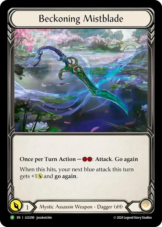 Beckoning Mistblade [LGS290] (Promo)  Rainbow Foil