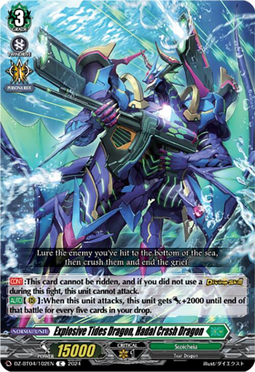 Explosive Tides Dragon, Hadal Crash Dragon (DZ-BT04/102EN) [Destined Showdown]