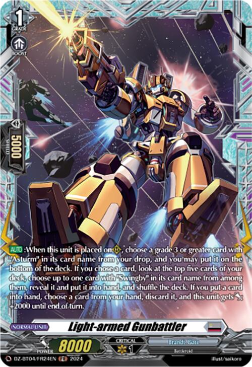 Light-armed Gunbattler (DZ-BT04/FR24EN) [Destined Showdown]