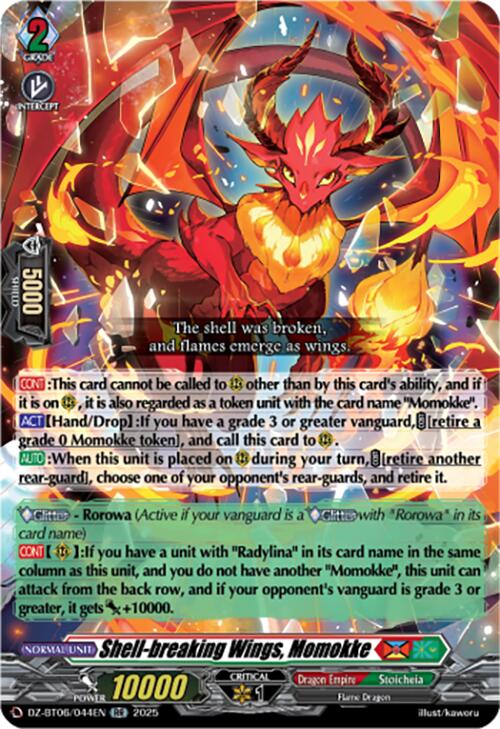 Shell-breaking Wings, Momokke (DZ-BT06/044EN) [Generation Dragenesis]