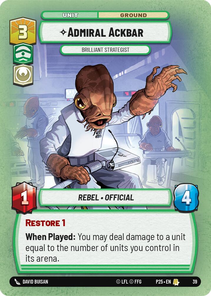 Admiral Ackbar - Brilliant Strategist (39) (39) [Store Showdown Promos]