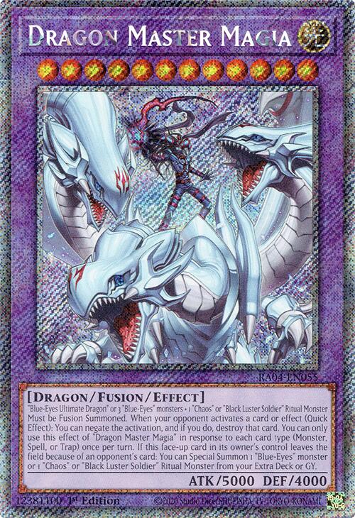 Dragon Master Magia [RA04-EN055] Platinum Secret Rare