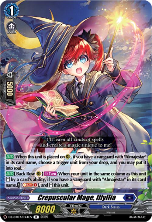 Crepuscular Mage, Illyllia (DZ-BT07/074EN) [Moon Fangs & Cerulean Blaze]