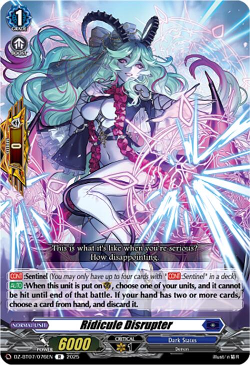 Ridicule Disrupter (DZ-BT07/076EN) [Moon Fangs & Cerulean Blaze]