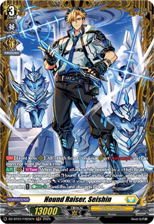 Hound Raiser, Seishin (DZ-BT07/FR25EN) [Moon Fangs & Cerulean Blaze]