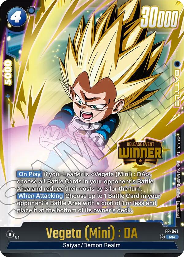 Vegeta (Mini) (FP-041) (Release Event Winner) [Rivals Clash Release Event Cards]