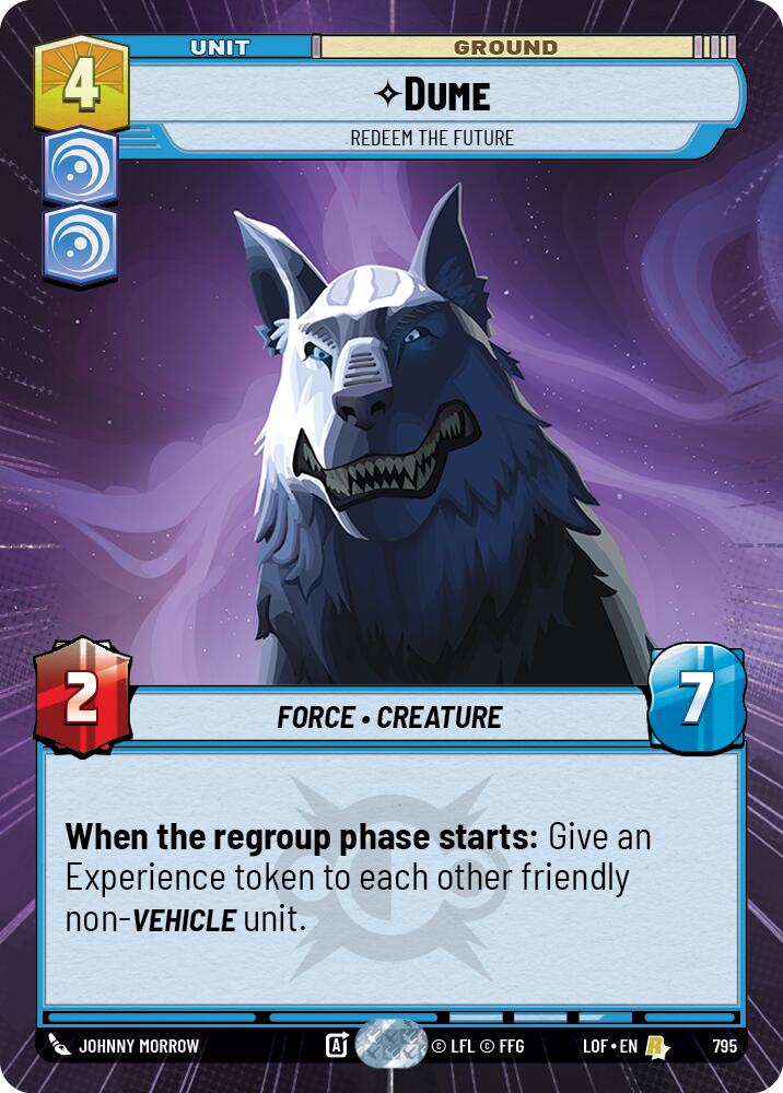 Dume - Redeem the Future (795) (Hyperspace Foil) (795) [Legends of the Force]