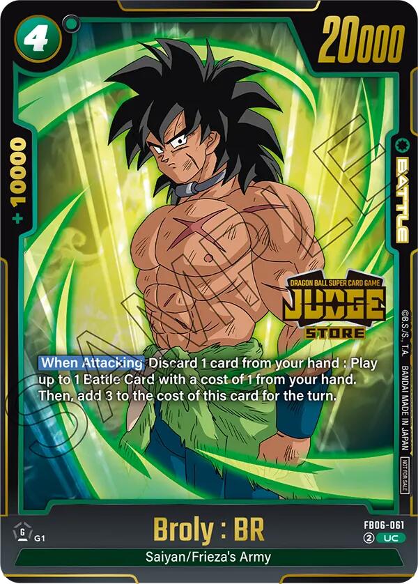 Broly : BR (Judge Pack 04 - Store Judge) [Fusion World Tournament Cards]