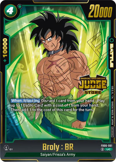 Broly : BR (Judge Pack 04 - Store Judge) [Fusion World Tournament Cards]