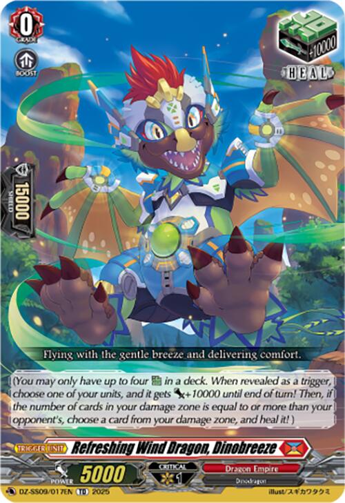 Refreshing Wind Dragon, Dinobreeze (DZ-SS09/017EN) [Zero Tendo Start Deck]