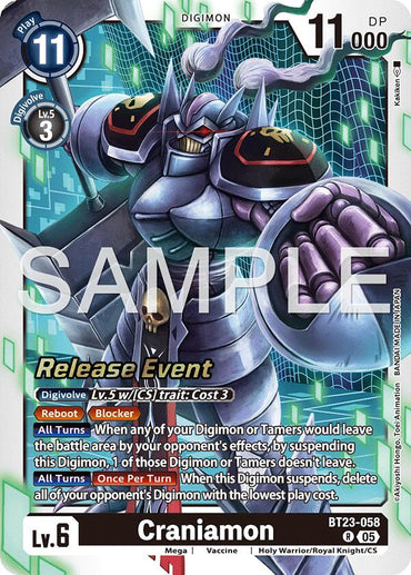 Craniamon [BT23-058] [Hackers' Slumber Release Event Cards]