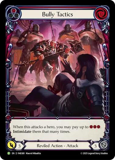 Bully Tactics (Cold Foil) [FAB380] (Promo)  Cold Foil
