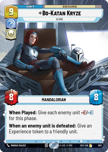 Bo-Katan Kryze - Katan Kryze (807) - Alone (Hyperspace Foil) (807) (807) [Secrets of Power]