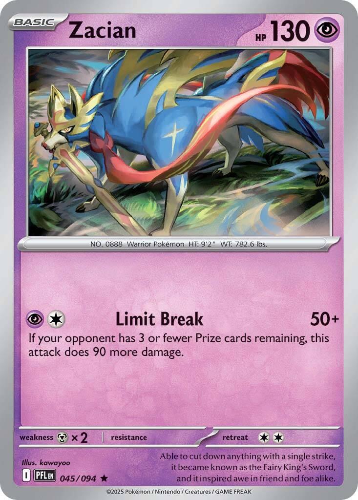 Zacian (045/094) [Mega Evolution: Phantasmal Flames]