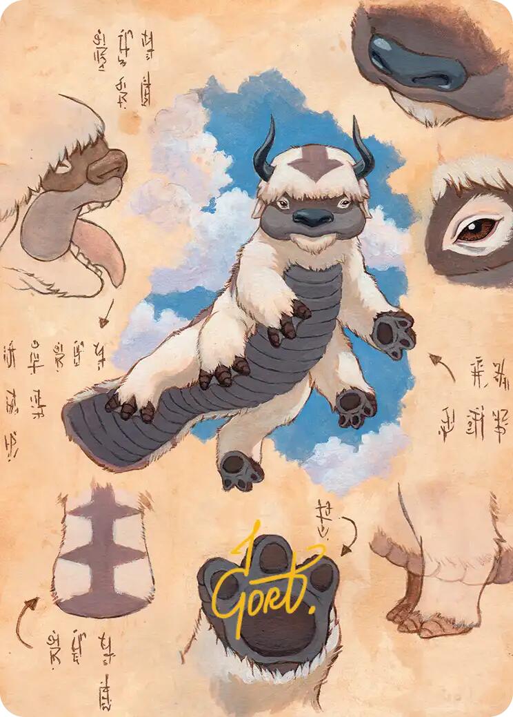 Appa, Steadfast Guardian Art Card (Gold-Stamped Signature) [Avatar: The Last Airbender Art Series]
