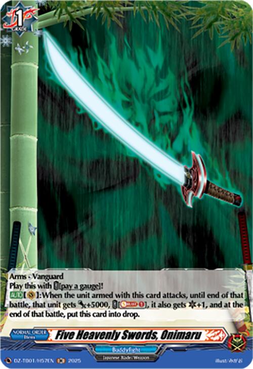 Five Heavenly Swords, Onimaru (DZ-TB01/H57EN) (DZ-TB01/H57EN) [Future Card Buddyfight]