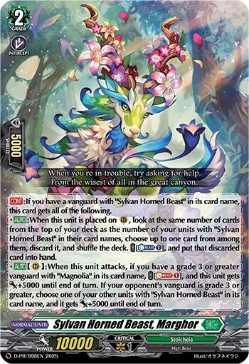 Sylvan Horned Beast, Marghor (D-PR/998EN) [D Promo Cards]