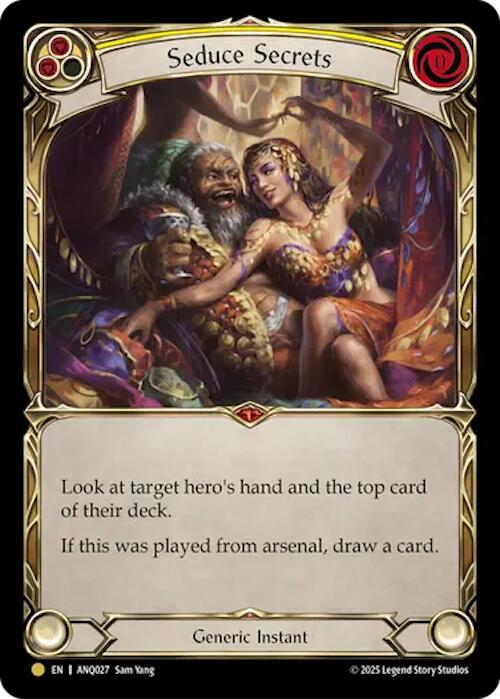 Seduce Secrets (Yellow) (Gold) [ANQ027] (Compendium of Rathe - Antiquity Pack)  Cold Foil