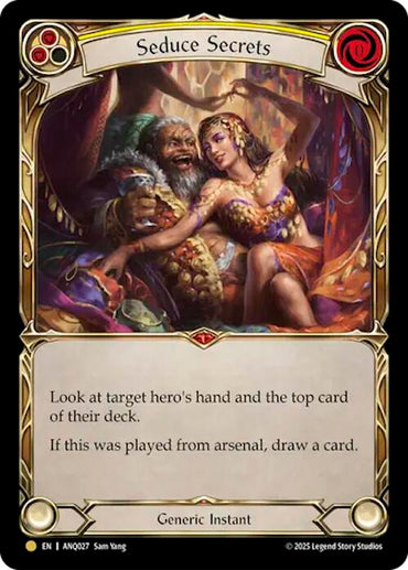 Seduce Secrets (Yellow) (Gold) [ANQ027] (Compendium of Rathe - Antiquity Pack)  Cold Foil