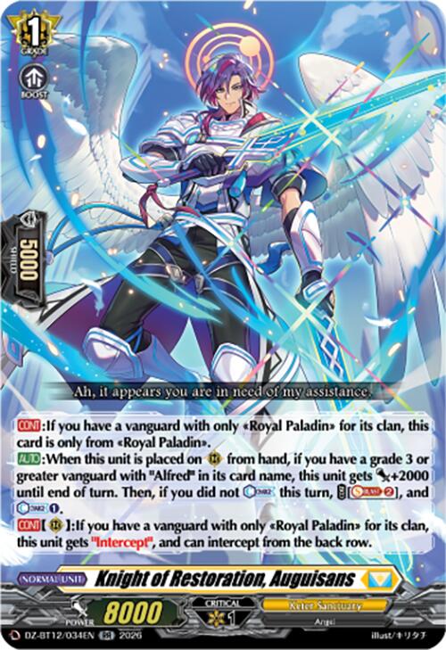 Knight of Restoration, Auguisans (DZ-BT12/034EN) [Chasm of Lost Souls]