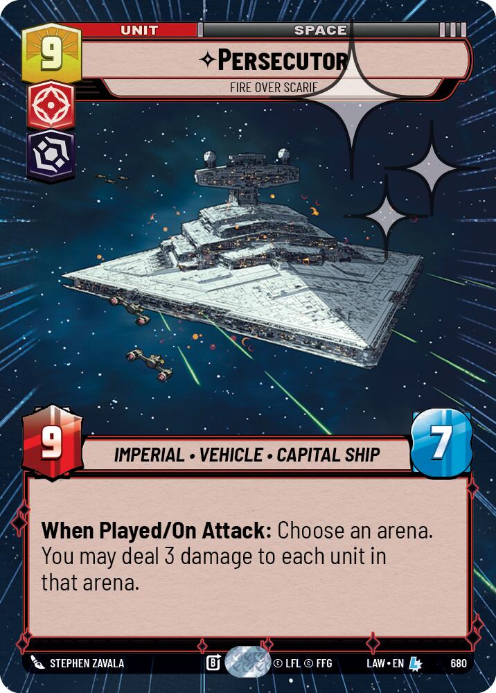Persecutor - Fire Over Scarif (680) (Hyperspace Foil) (680) [A Lawless Time]