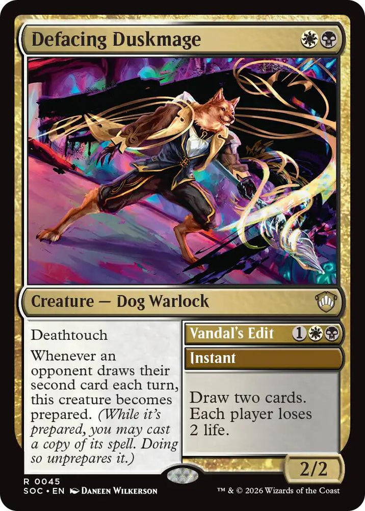 Defacing Duskmage [Secrets of Strixhaven Commander]