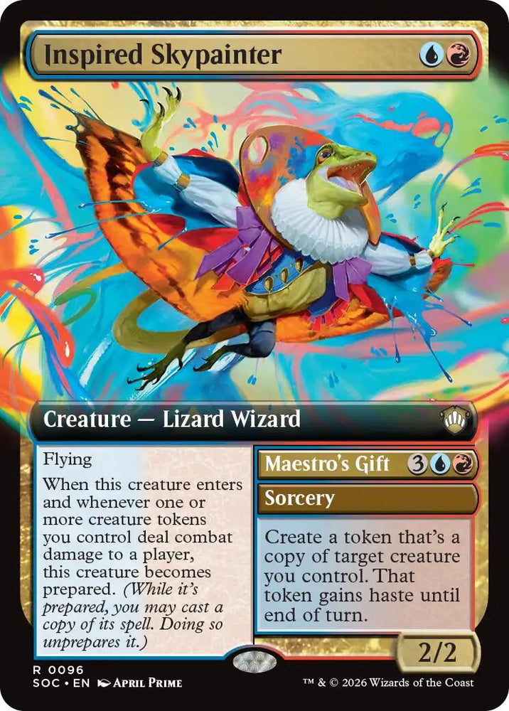 Inspired Skypainter (Extended Art) [Secrets of Strixhaven Commander]