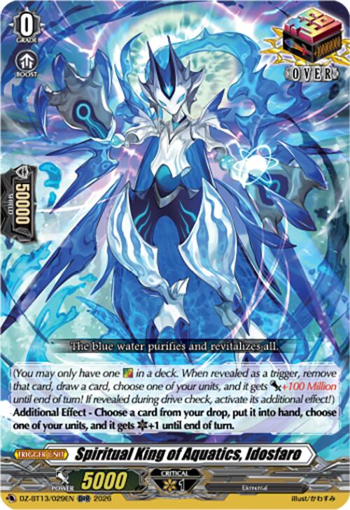 Spiritual King of Aquatics, Idosfaro (DZ-BT13/029EN) [Parallactic Clash]
