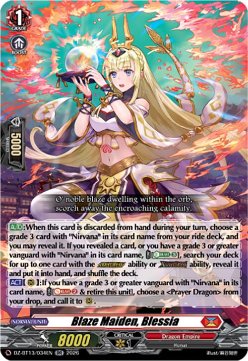 Blaze Maiden, Blessia (DZ-BT13/034EN) [Parallactic Clash]