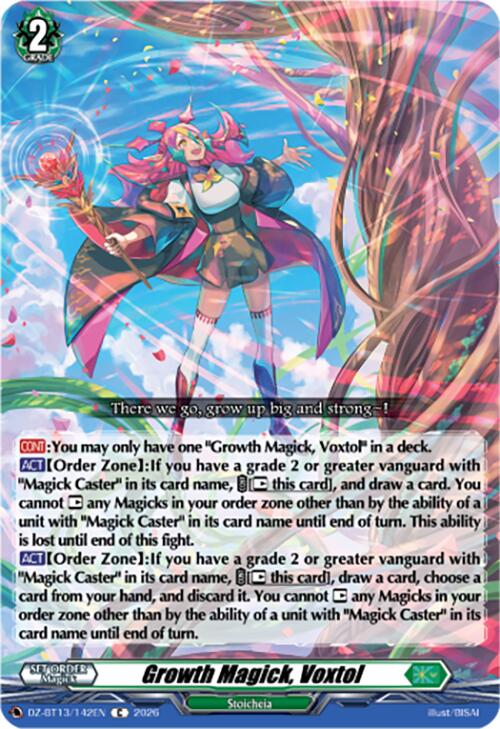 Growth Magick, Voxtol (DZ-BT13/142EN) [Parallactic Clash]