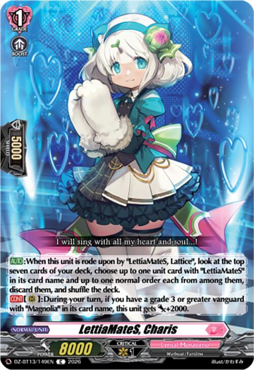 LettiaMateS, Charis (DZ-BT13/149EN) [Parallactic Clash]