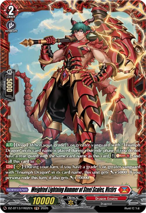 Weighted Lightning Hammer of Steel Scales, Victirs (DZ-BT13/FR02EN) [Parallactic Clash]