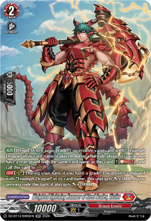 Weighted Lightning Hammer of Steel Scales, Victirs (DZ-BT13/SR05EN) [Parallactic Clash]