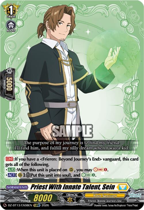 Priest With Innate Talent, Sein (DZ-BT13/EX08EN) [Parallactic Clash]