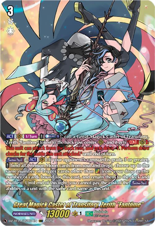 Great Magick Caster of Transitory, Zerith "Fantome" (DZ-BT14/DSR01EN) [Envoys of the Crimson Moon]
