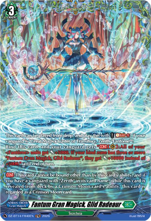 Fantum Gran Magick, Glid Radeaur (DZ-BT14/FR40EN) [Envoys of the Crimson Moon]