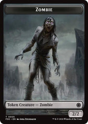 Zombie // The Monarch Double-Sided Token [Foundations Commander Tokens]
