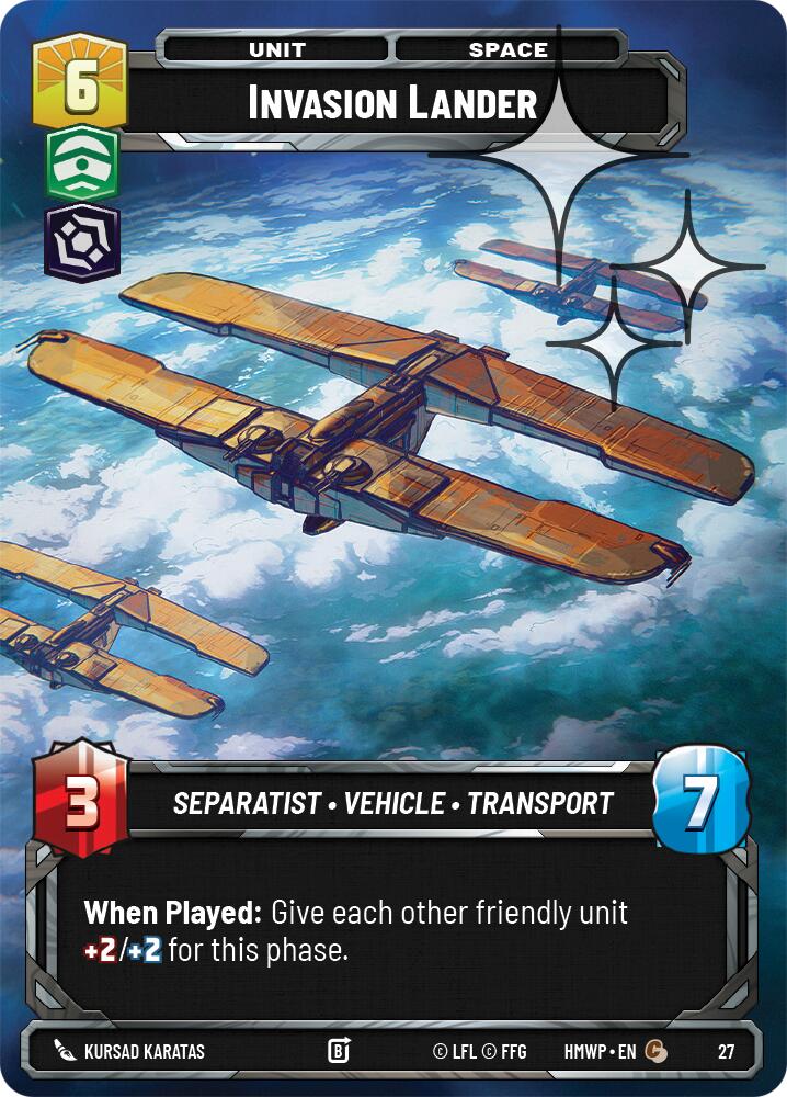 Invasion Lander (27) (Foil) (27) [Homeworlds: Weekly Play]