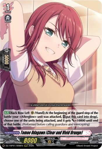 Tomoe Udagawa [Clear and Vivid Orange] (DZ-TBP01/009EN) [BanG Dream! Girls Band Party!]