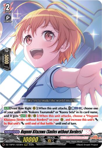 Hagumi Kitazawa [Smiles without Borders] (DZ-TBP01/023EN) [BanG Dream! Girls Band Party!]