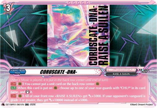 CORUSCATE -DNA- (DZ-TBP01/061EN) [BanG Dream! Girls Band Party!]
