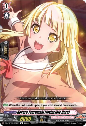 Kokoro Tsurumaki [Invincible Hero] (DZ-TBP01/081EN) [BanG Dream! Girls Band Party!]
