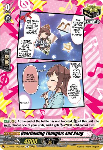 Overflowing Thoughts and Song (A) (DZ-TBP01/092aEN) [BanG Dream! Girls Band Party!]