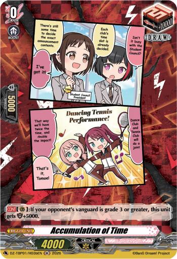 Accumulation of Time (B) (Holo Rare) (DZ-TBP01/H03bEN) [BanG Dream! Girls Band Party!]