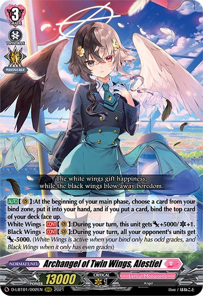 Archangel of Twin Wings, Alestiel (D-LBT01/002EN) [Lyrical Melody]