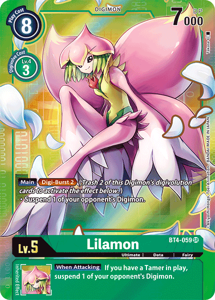 Lilamon [BT4-059] (Alternate Art) [Great Legend]